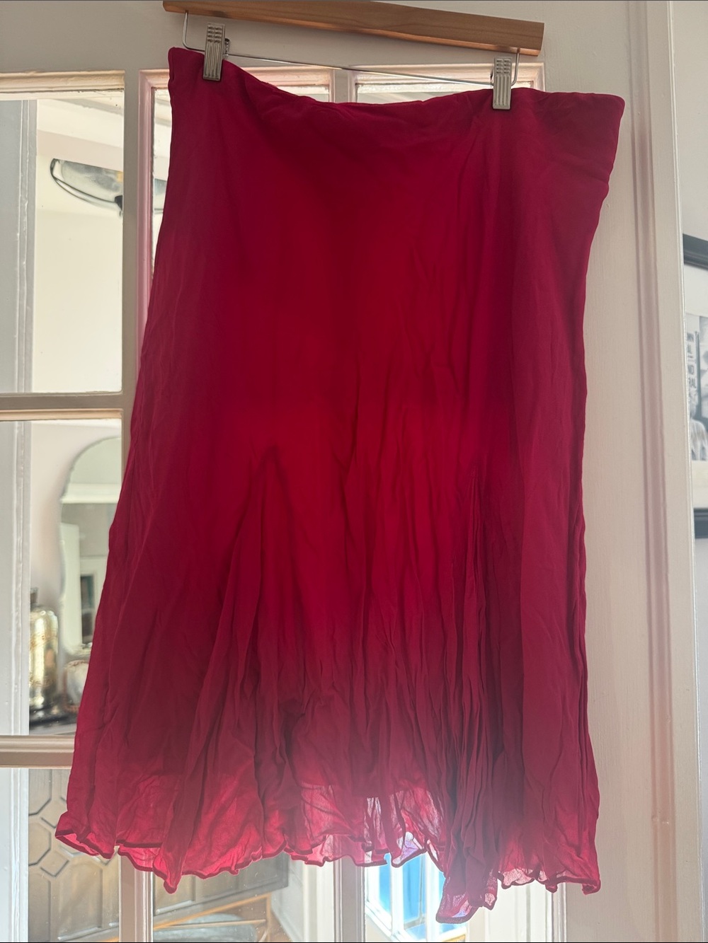 JCREW Midi Skirt- deep hot pink/fushia- XXL